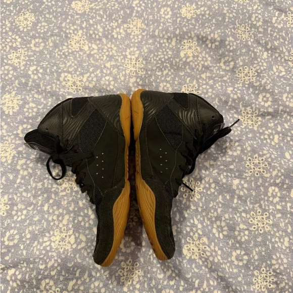 ASICS Kids Black and White Wrestling Shoes - Picture 3 of 6